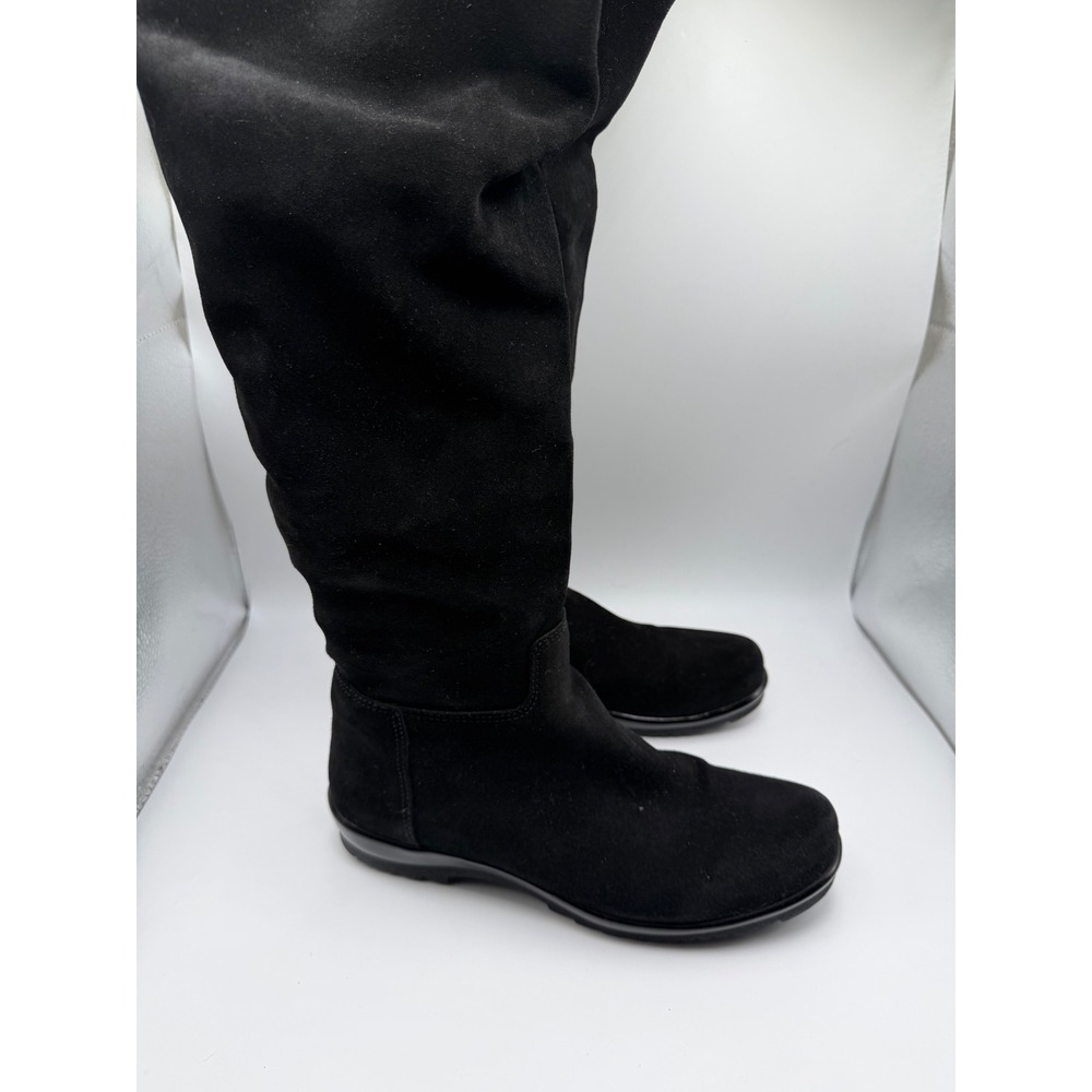 La Canadienne Black Suede Over The Knee Boots Waterproof 24665 Size 7.5 M Canada